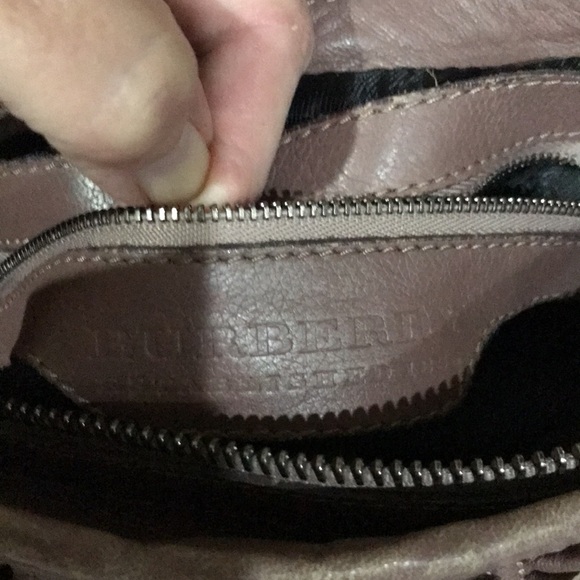 Burberry Old Rose Ruffled Leather Lowry Bag - Picture 15 of 15